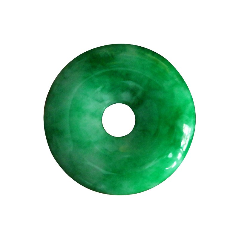 AGrade Myanmar Jadeite Safety Buckle Pendant Unisex Full Green Ice Jade Necklace