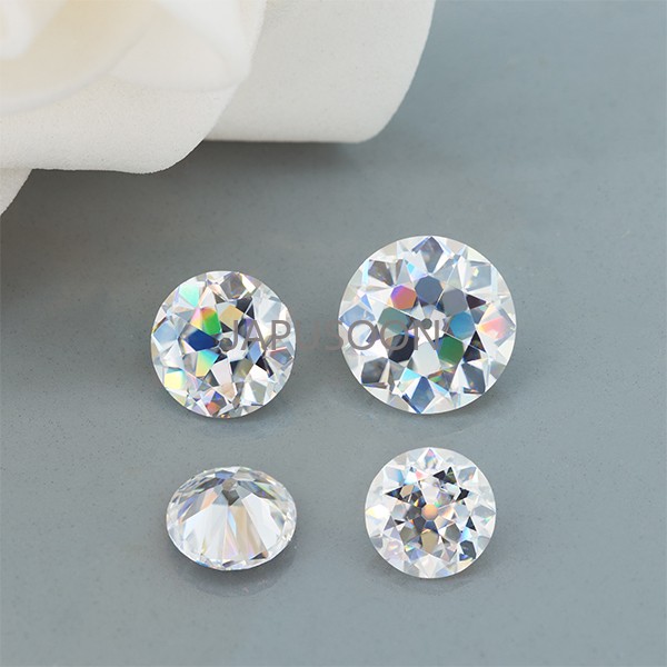 0.5~5ct VVS1 D color Old European Excellent Cut Moissanite Loose Gemstones & GRA