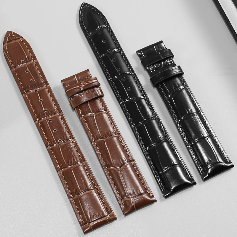 Genuine Cowhide Leather Watch Band Universal Strap 12-23mm Replacement