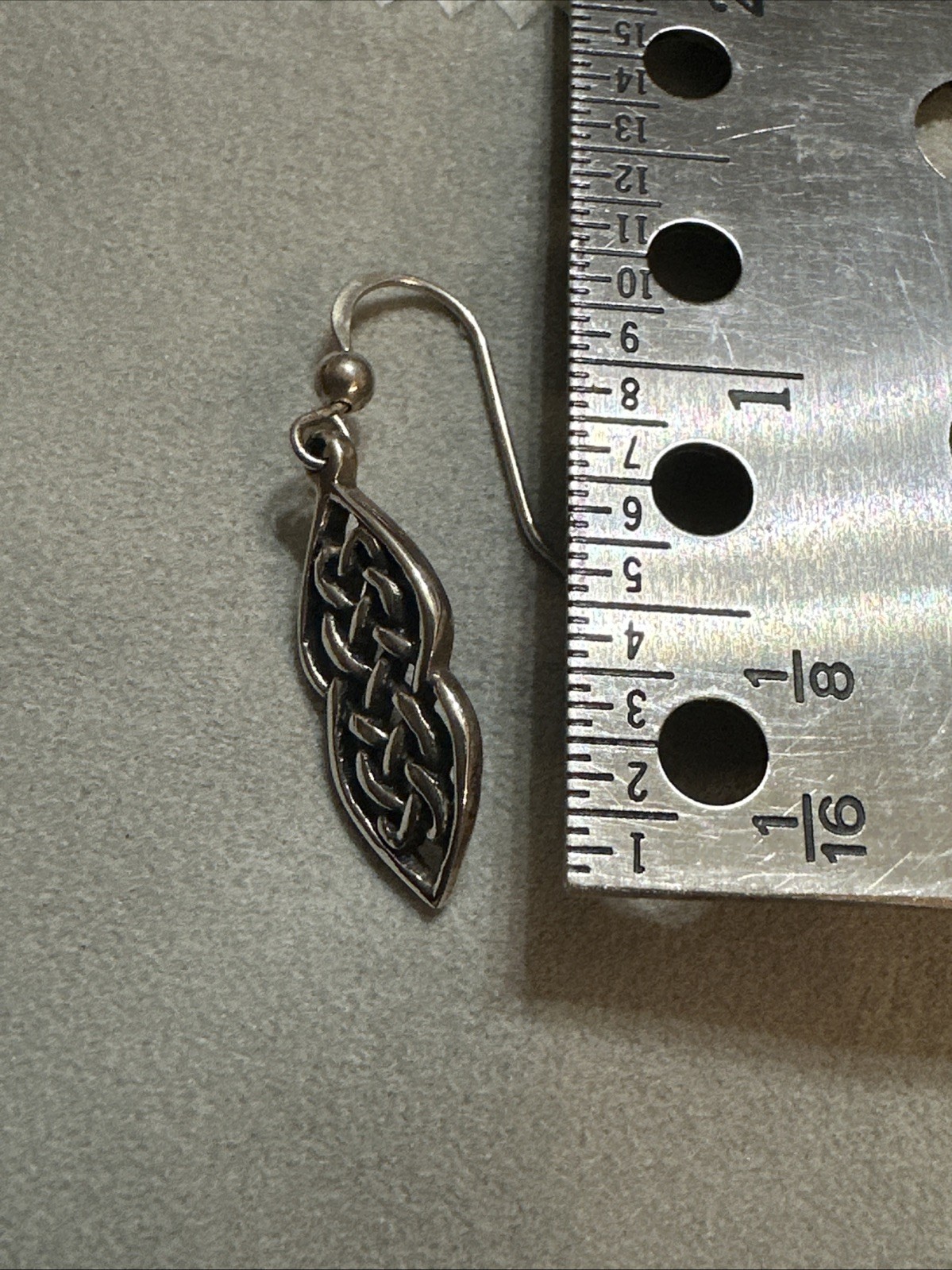 Peter Stone Sterling Silver PSCL 925 Celtic Knot EARRING – 1 SINGLE EARRING Only