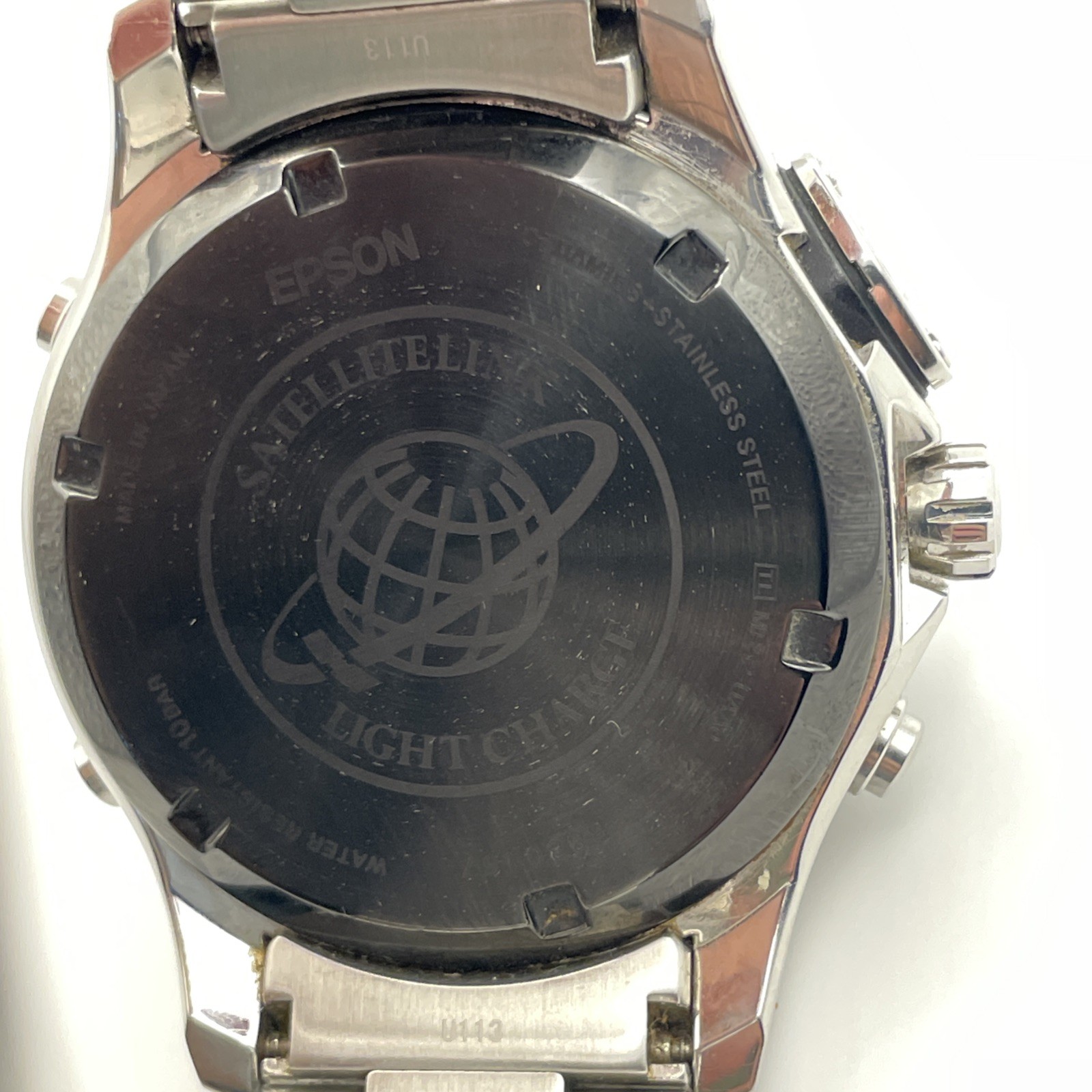 Rare Epson TRUME Watch GPS Light Charge Solar MB52-UAA0 Made In Japan B880187