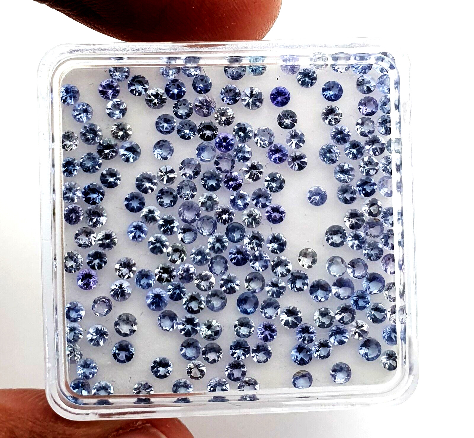 Natural Tanzanite Round Cut Loose Gemstone Lot 50 Pcs 2.50-3 MM 6.50 CT