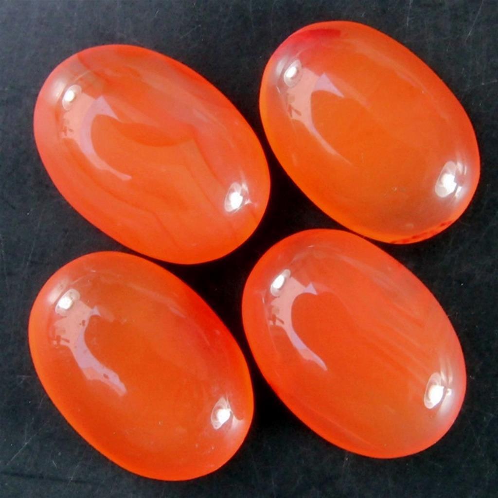 Wholesale Lot 16x12mm to 23x17mm Oval Cabochon Carnelian Loose Calibrated Gems