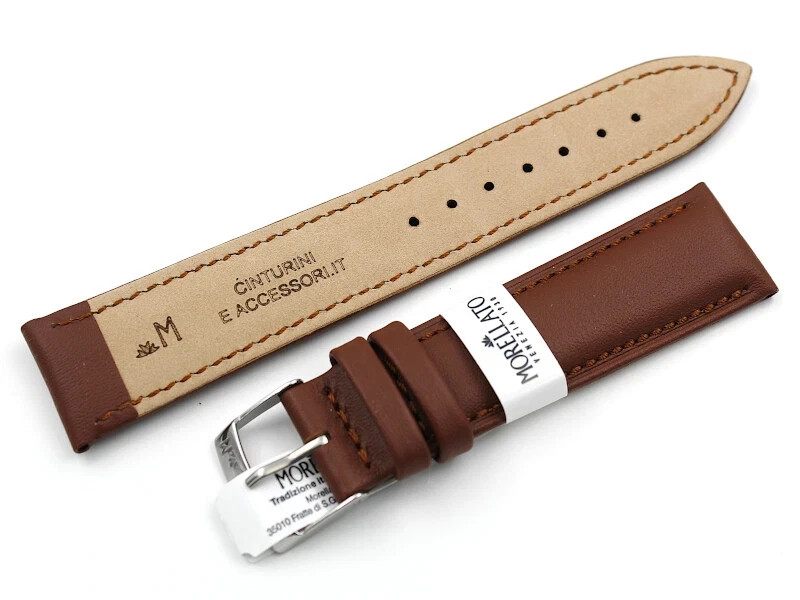 Morellato Genuine Brown Leather Strap Various Sizes Accessories Spare Parts Stylish