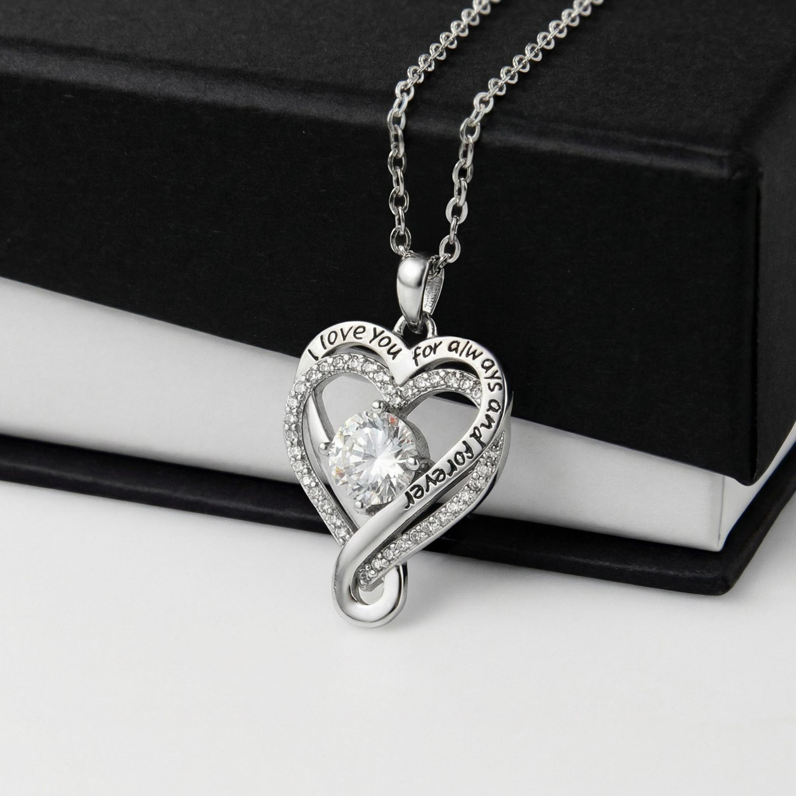 To My Wife Love You Always Heart Necklace Romantic Anniversary Gift For Her 💖