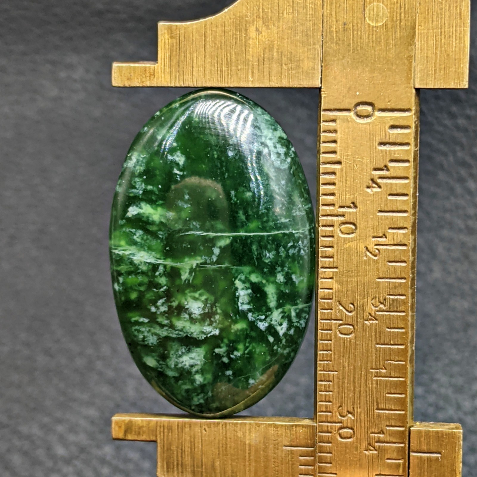 Natural Serpentine Oval Shape Cabochon Loose Gemstone 30x18mm