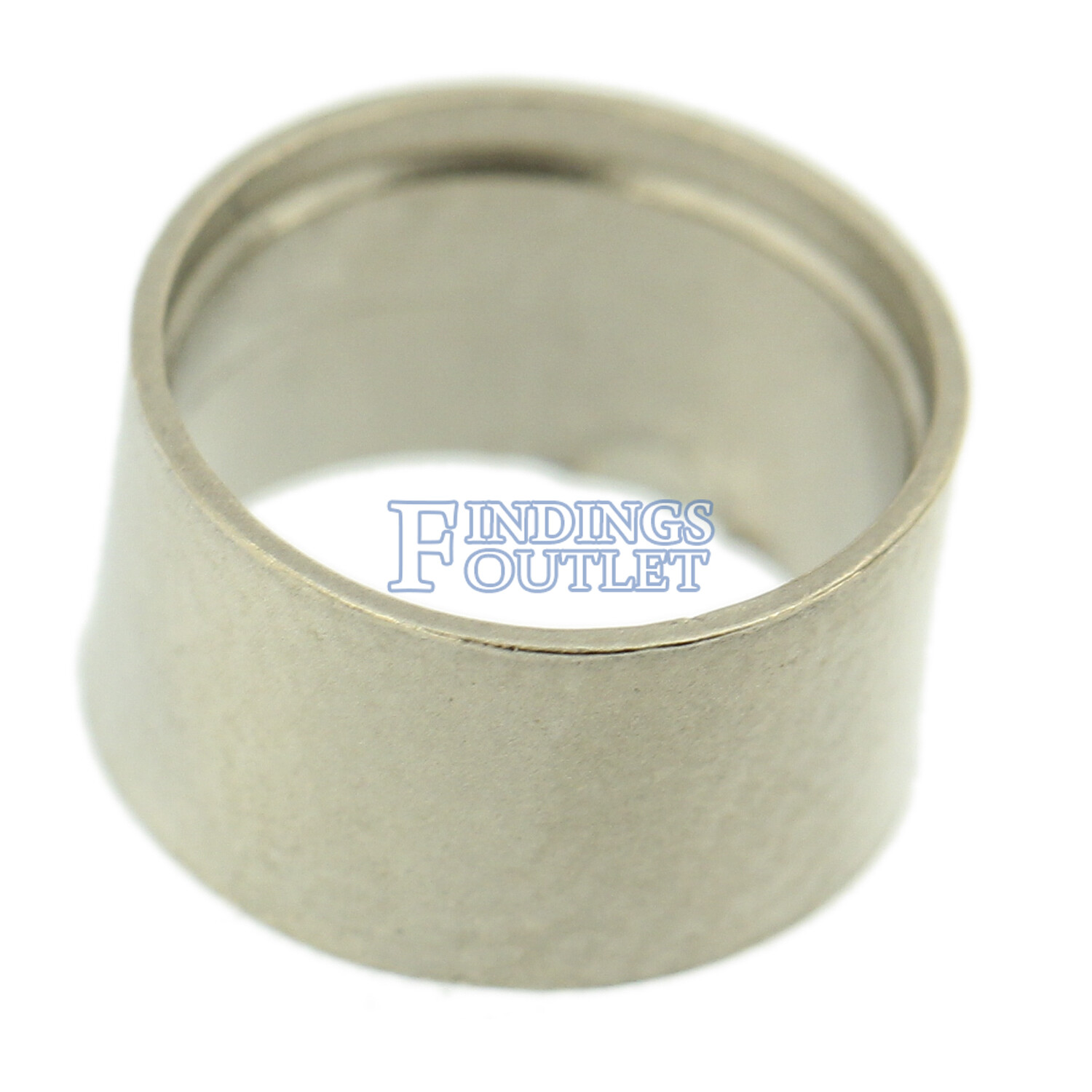 14K White Gold Round Tall Tube Bezel Head Setting Mounting 0.03ct – 3.50ct USA