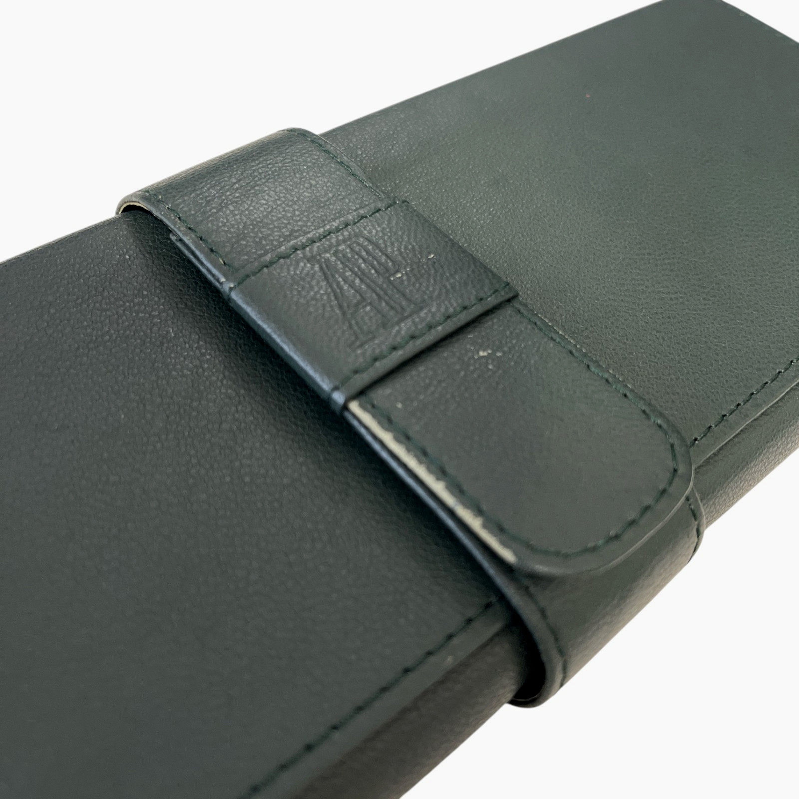 Audemars Piguet Watch Travel Case Green Leather Pouch Box Set 25.5cm #02
