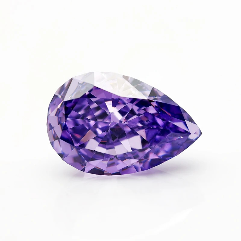 Top Colors Pear Crushed Ice Cut Cubic Zirconia 5A 10-50pcs Factory Directly Sale