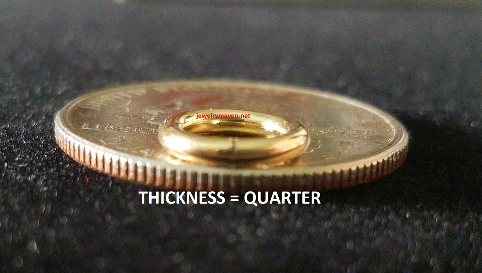 18k 10mm OD 6.5mm ID SOLID Yellow Gold 14ga gauge OPEN Heavy Thick Jump Ring USA