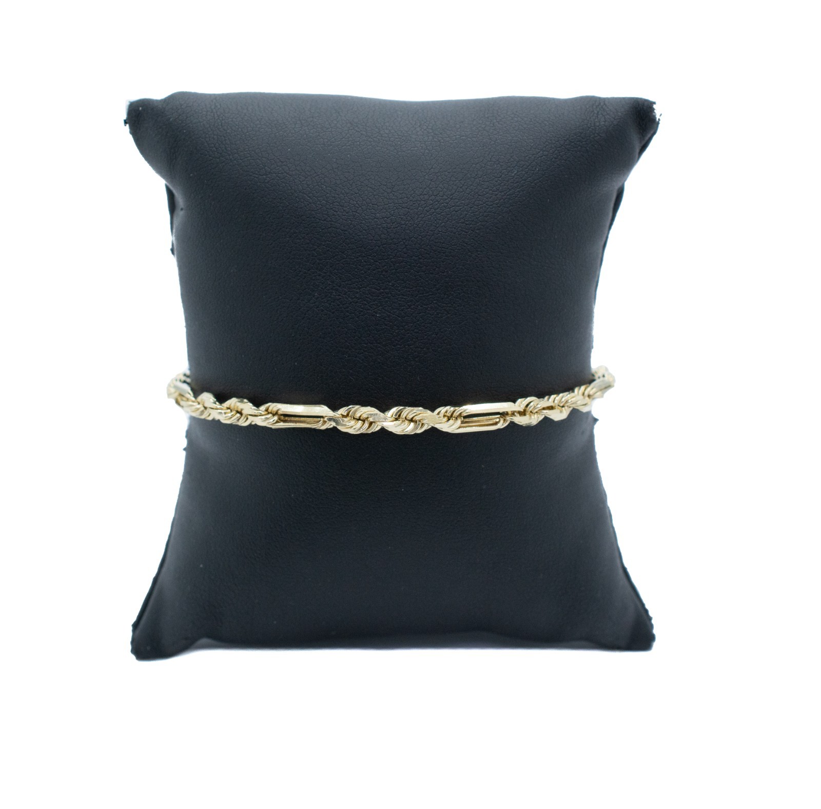 (MA5) 10K Yellow Gold Figarope Link Bracelet 9.2 Grams 8″ Long 3.71 mm Wide