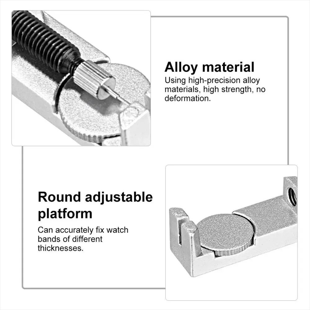 Metal Adjustable Watch Band Strap Bracelet Link Pin Remover Repair Tool Kit US