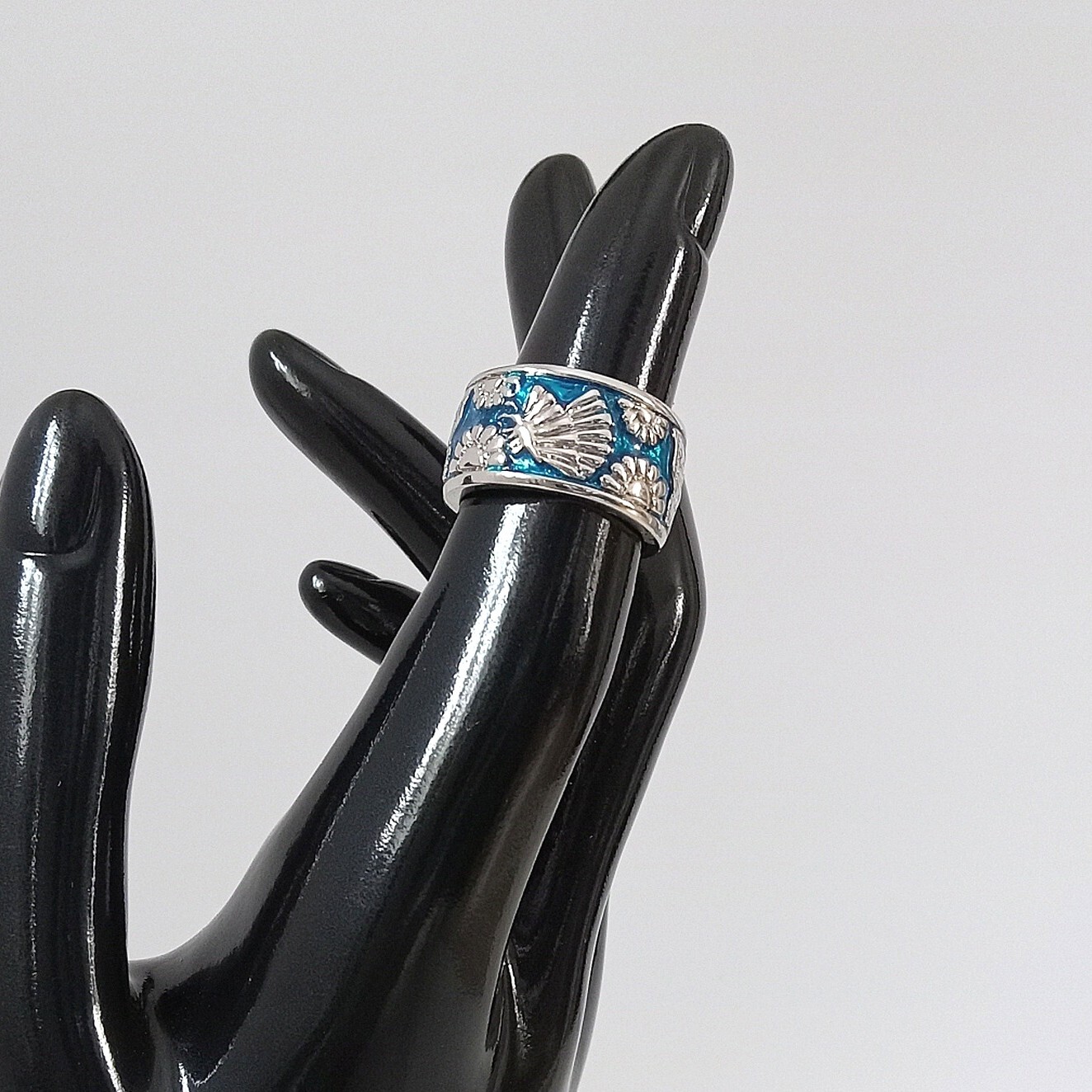 Butterfly Flower .925 Sterling Silver Ring by Peter Stone Fine Jewelry Size 6