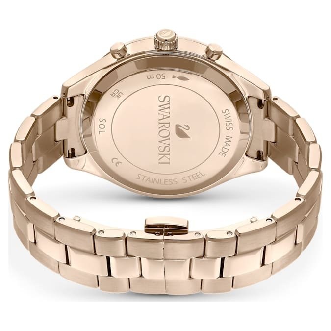 Swarovski Octea Lux Sport Watch Blue dial Gold Tone Bracelet 5632481