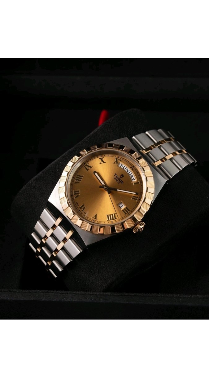 Tudor Royal 41mm Two‑Tone Champagne Dial – Full Set – 28603 – 2021