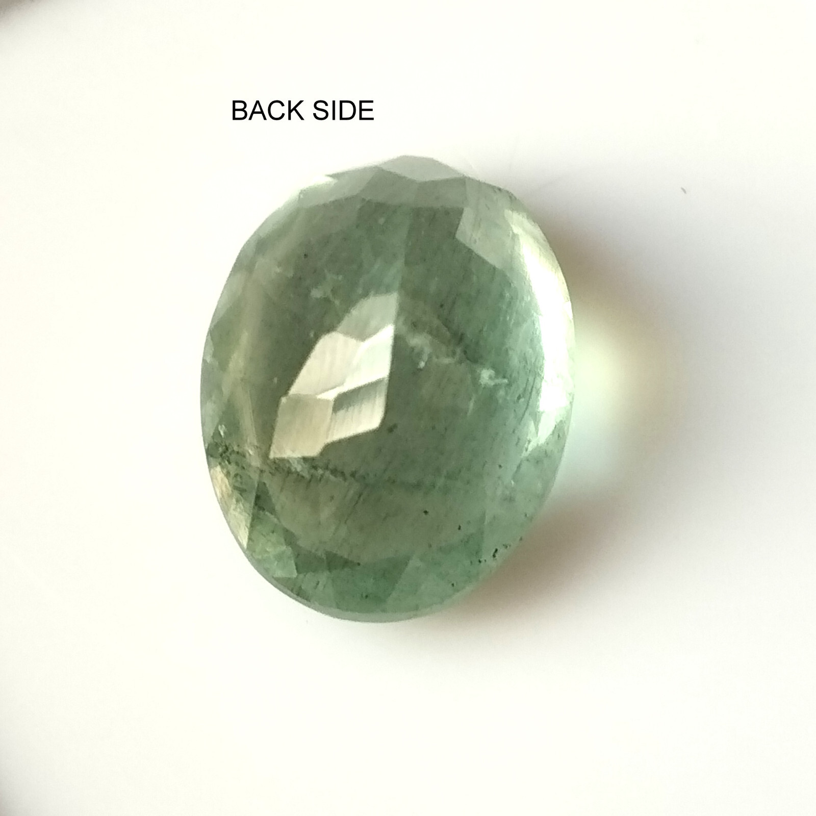 5.85 Carat Natural Greenish Blue Aquamarine Faceted Oval Gemstone 13.8X10.3 mm