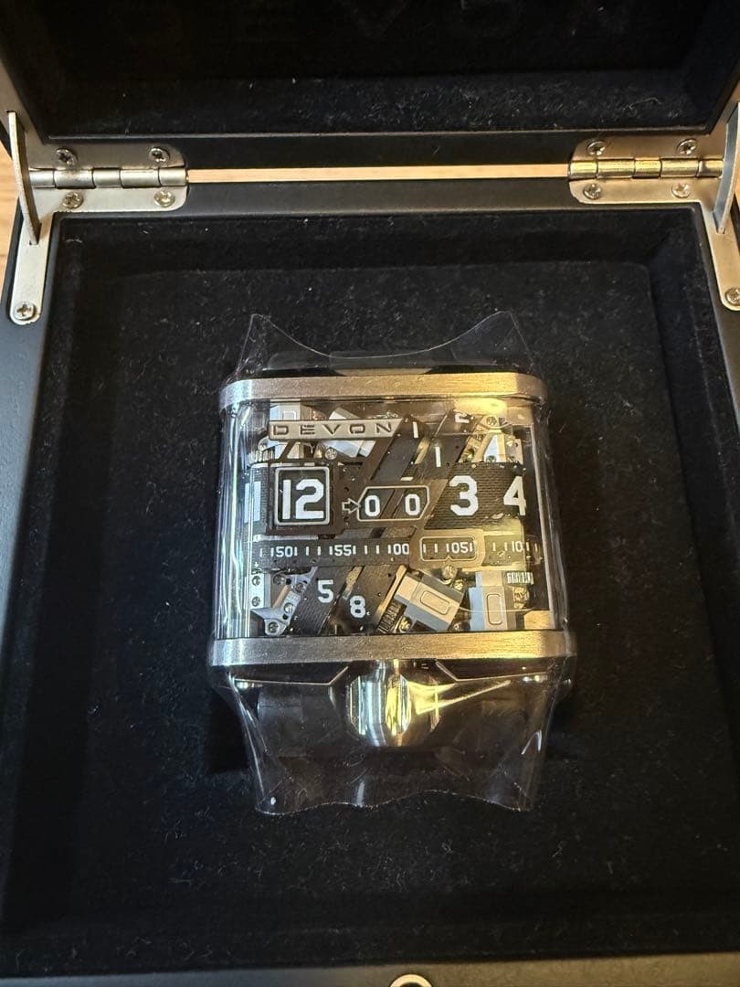 Devon Tread 1E Digital Watch Mechanical LED Stainless New Unused w/ Box