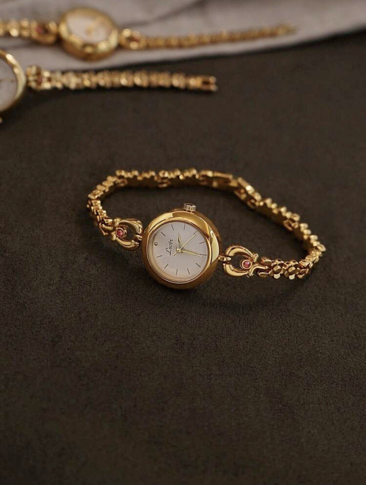 Gold French Vintage Style Unique Dainty Women’s Wrist Watch Trendy Cute Gift