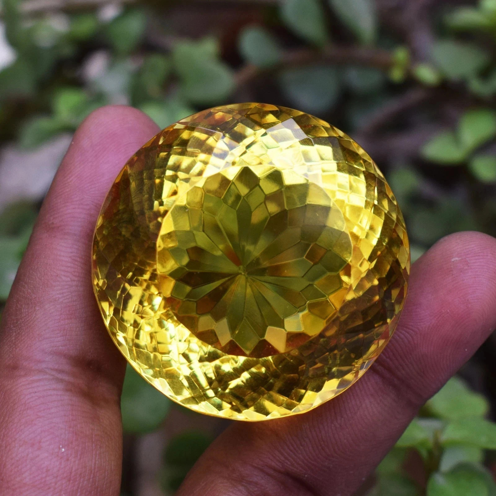 426 Ct Flawless Yellow Topaz Round Faceted Cut Stunning Certified Loose Gem