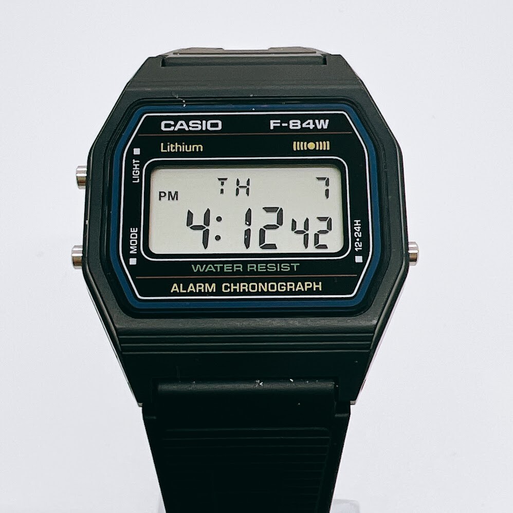 CASIO Watch Standard F-84W-1QJH Black Simple Designed Watch From JAPAN Digital
