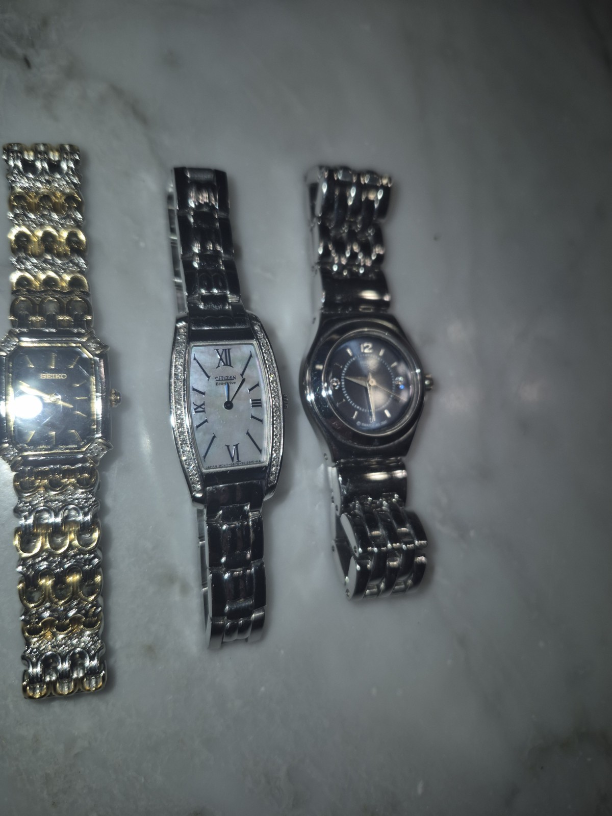 Ladies Watch Lot Seiko Citizen Swatch