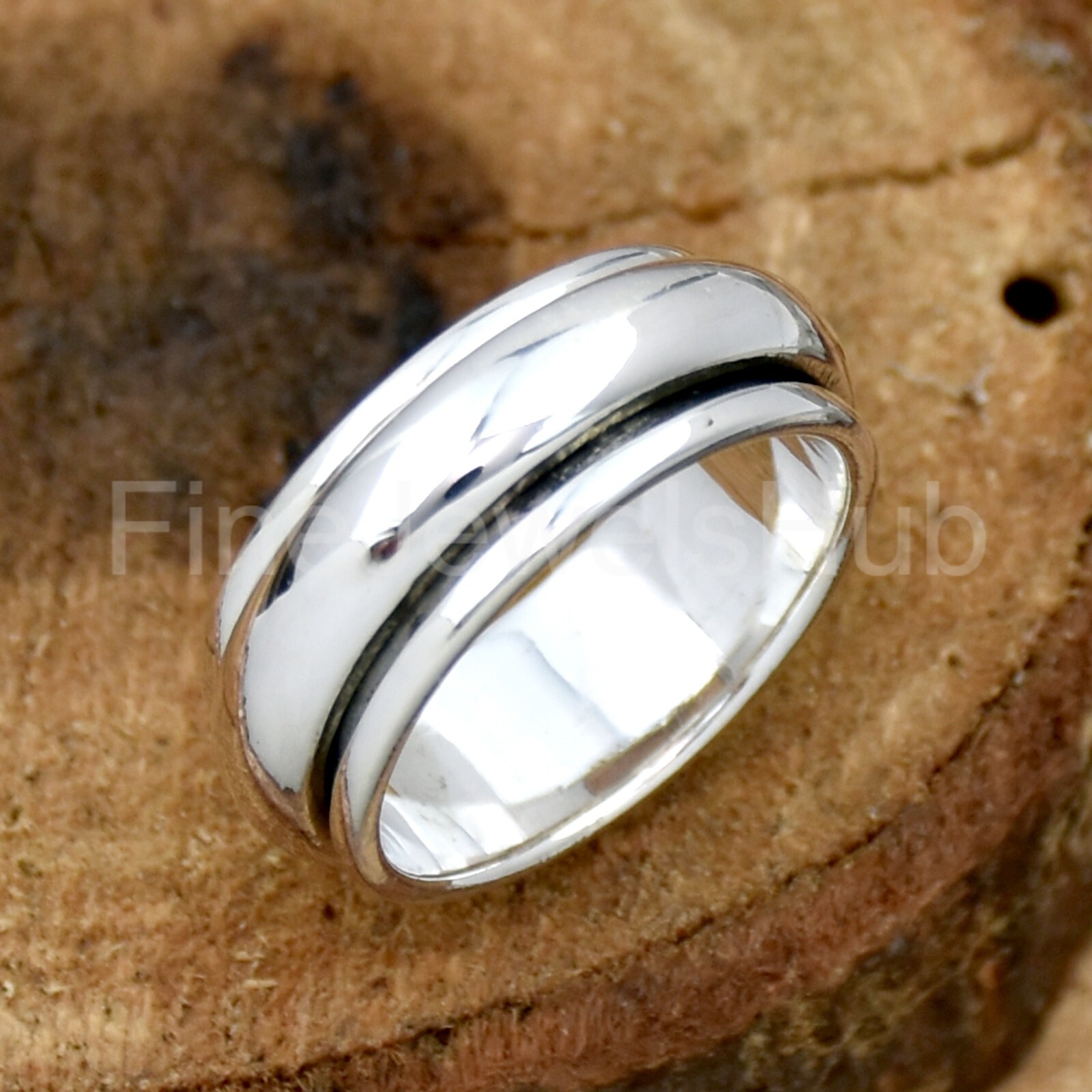 Spinner Ring, 925 Sterling Silver Ring, Spin Meditation Ring, Statement Ring