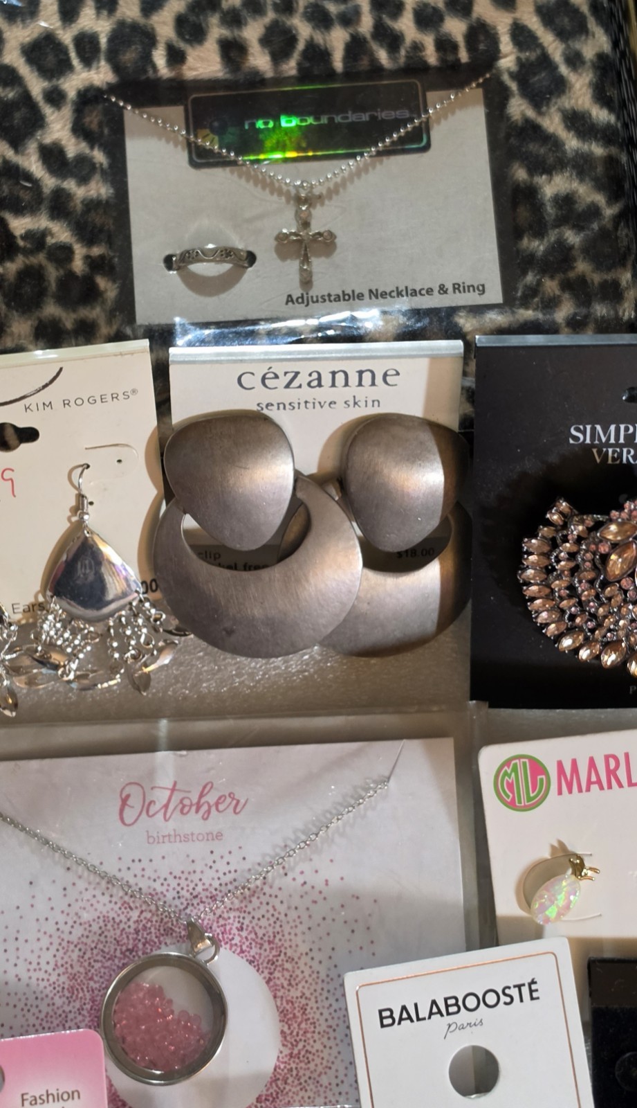 Rhinestones Simply Vera Kim Rogers Cèzanne Roxana Almay Jewelry Lot On Cards