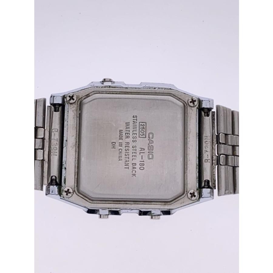 CASIO AL-180 Case Size 4 ×3.4cm Wrist Size 14.5cm Used Watch #51026