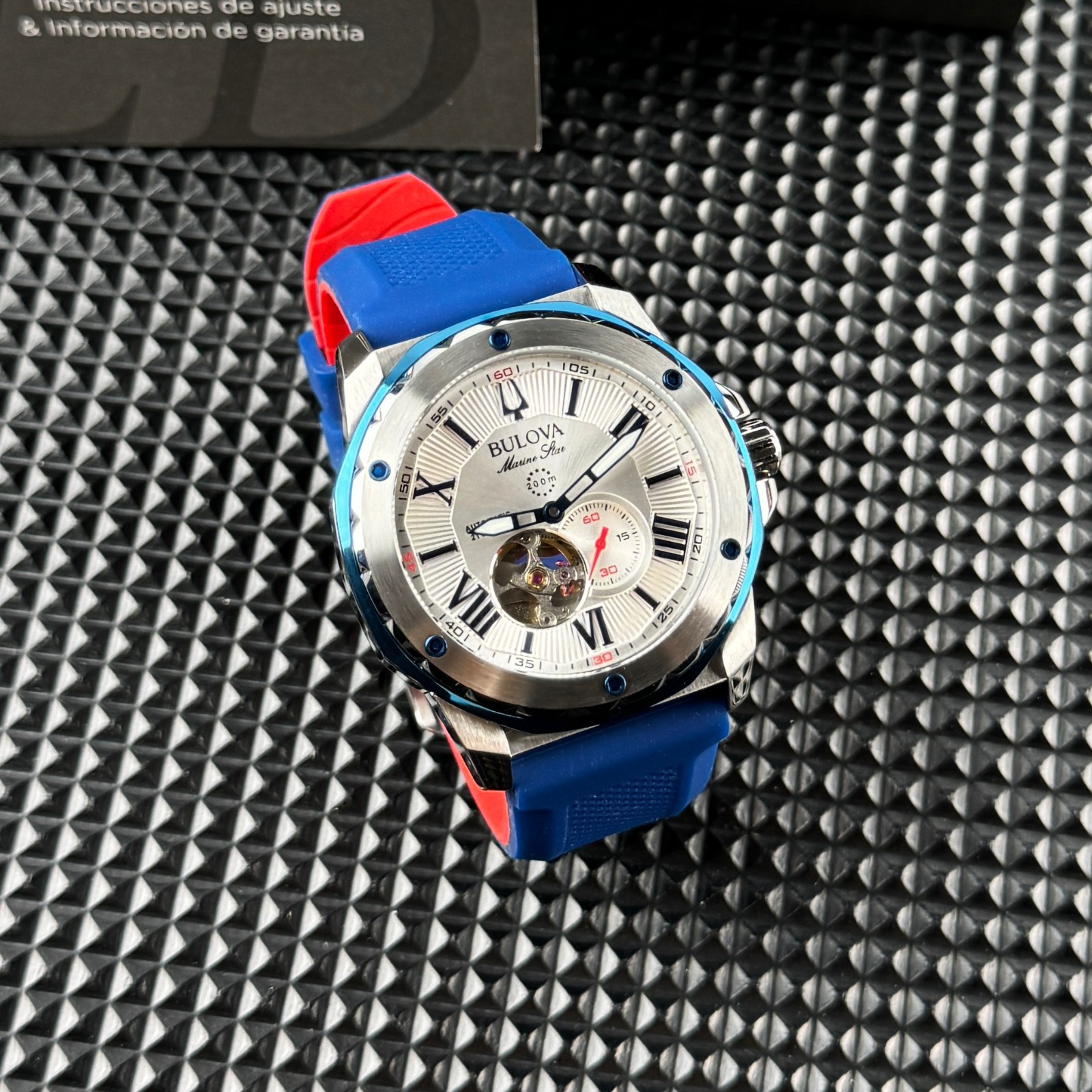 Bulova Marine Star Automatic Silver white Dial 98A225 Men’s Watch 45mm