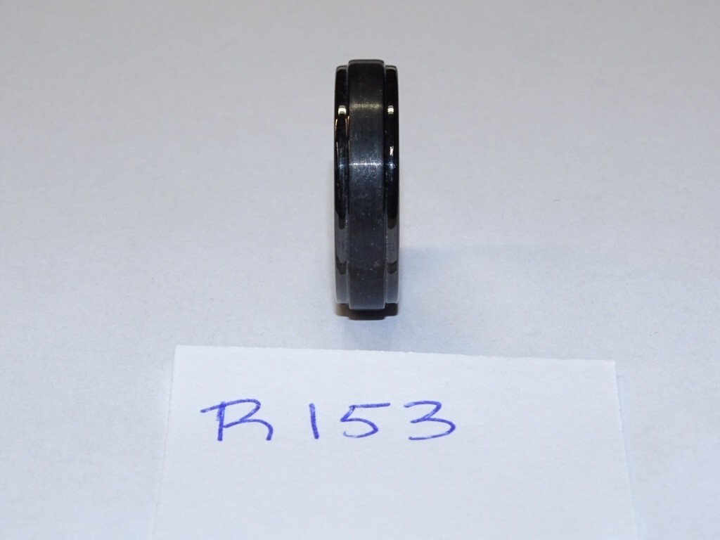 Triton Tungsten Carbide Wedding Ring 6mm. Size 11-1/2. Brushed Black #R153