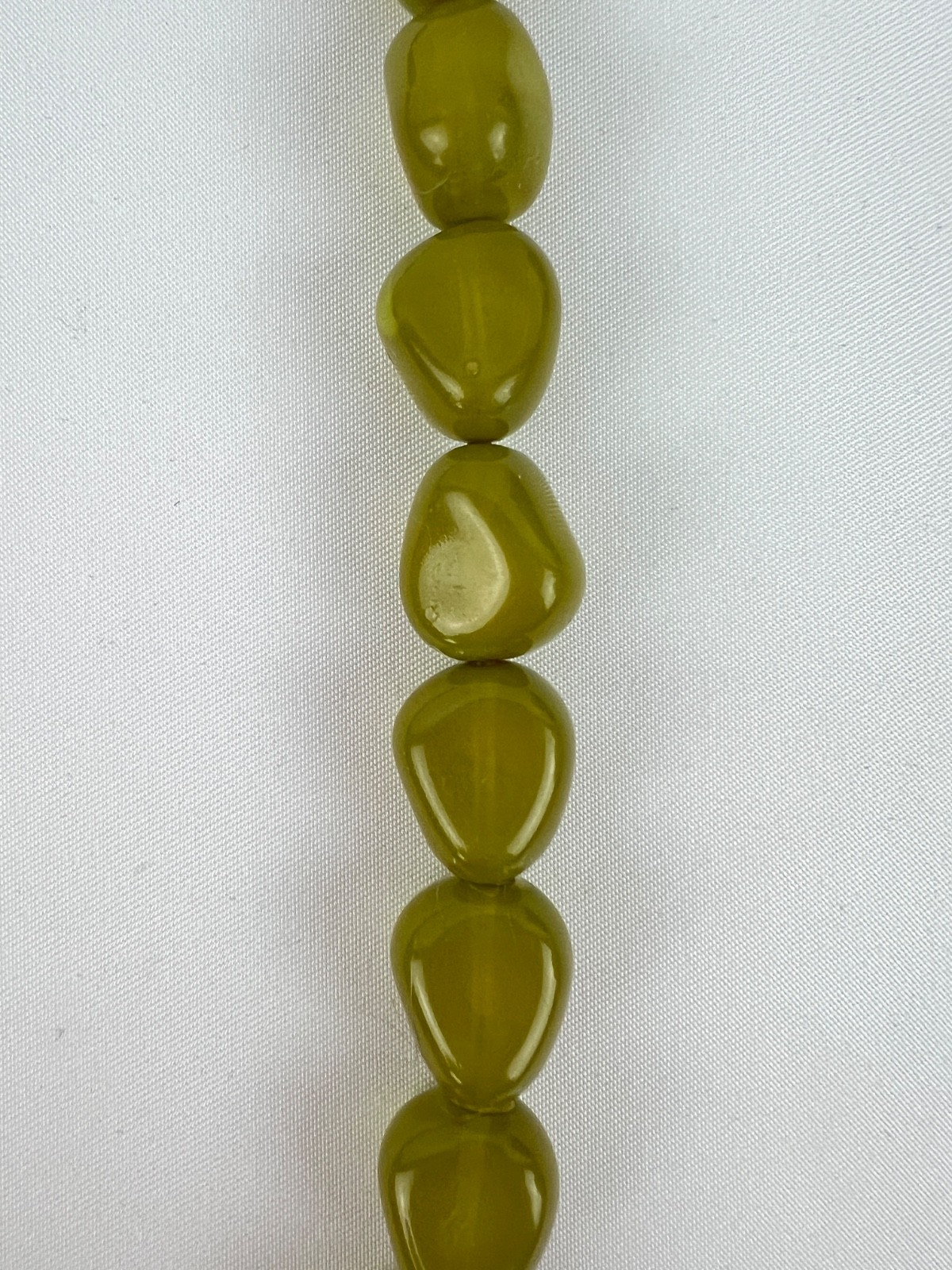 18″ Lime Green Natural Irregular Natural Stones Necklace Spring Summer