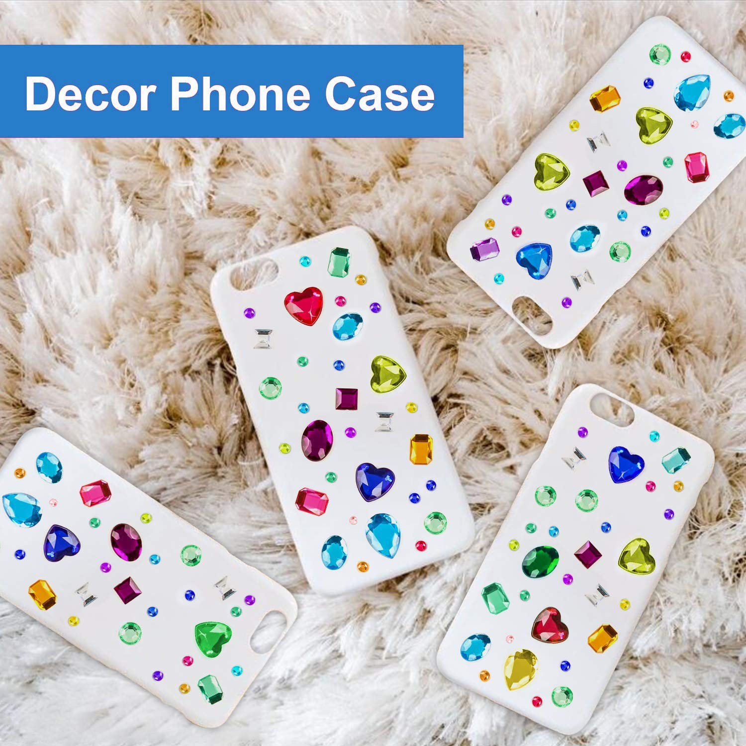 Gem Rhinestone Stickers for Crafts Self Adhesive Jewels with Multicolor Assorted