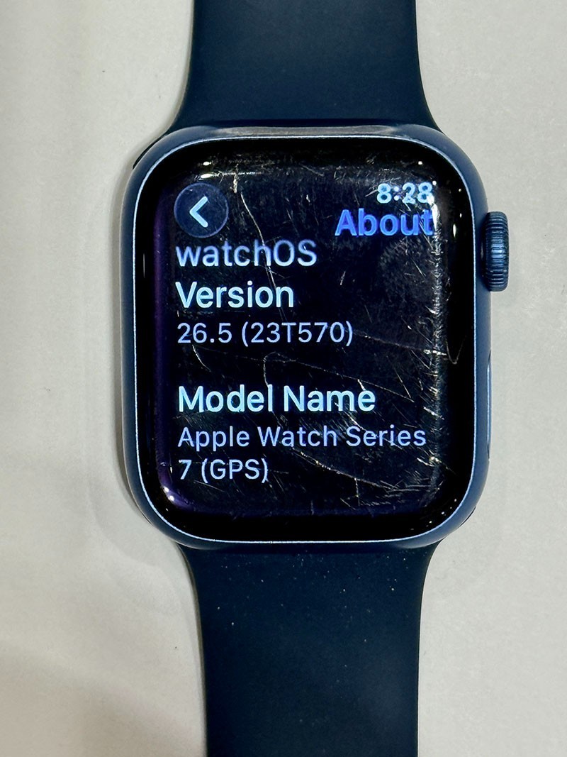 Apple Watch Series 7 GPS Only 41MM Blue w/ Sport Band Model-MKN13LL/A