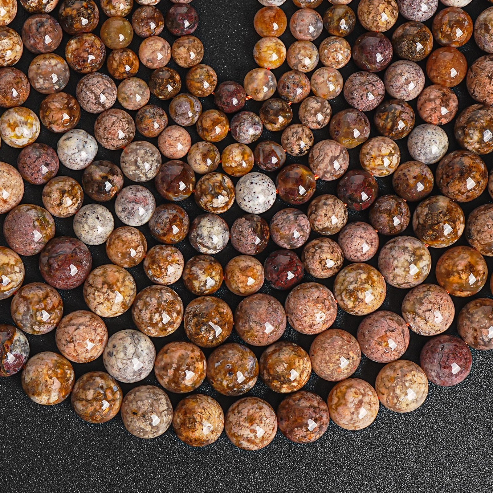 Cherry Blossom Agate Beads Natural A+ Gemstone Round Loose Beads 6MM 8MM 10MM