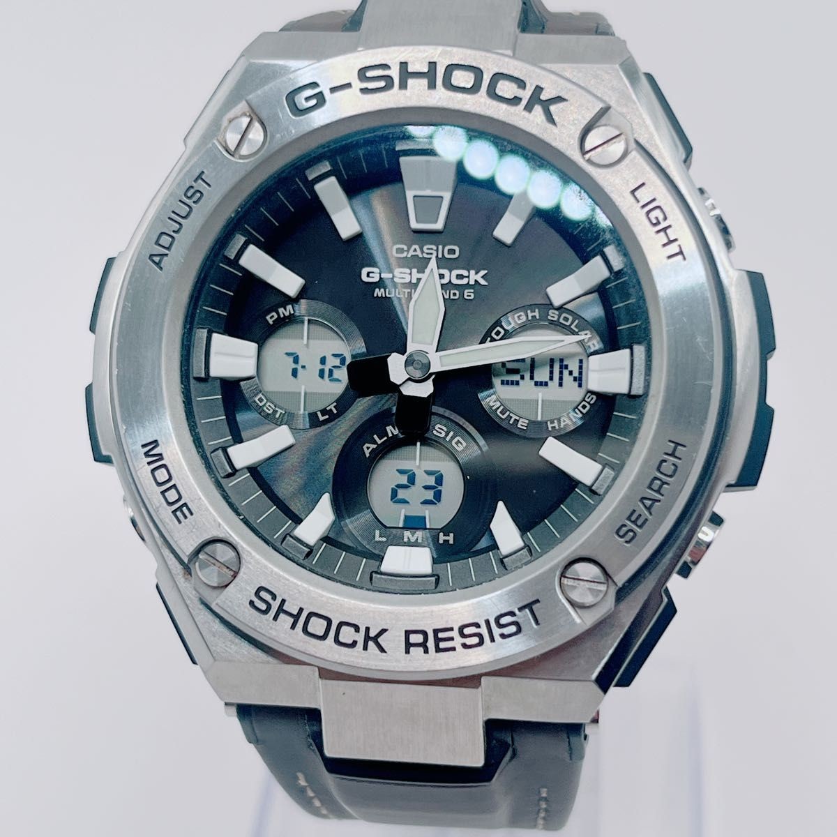 Excellent Condition CASIO G SHOCK GST W130L 1AJF Radio Solar G STEEL Tough Solar