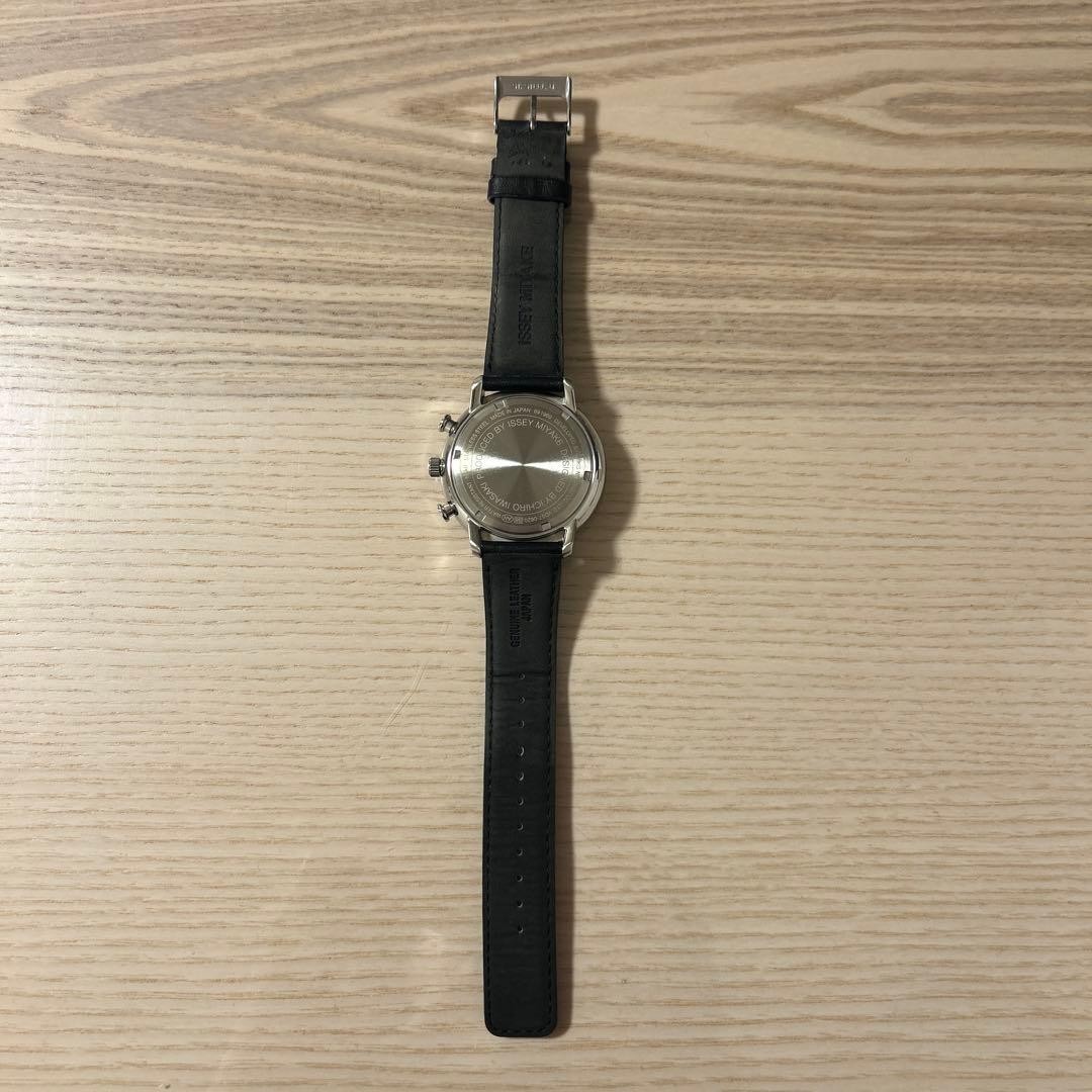 ISSEY MIYAKE NYAD003 Chronograph Watch Issey Miyake Ichiro Iwasaki Box Japan
