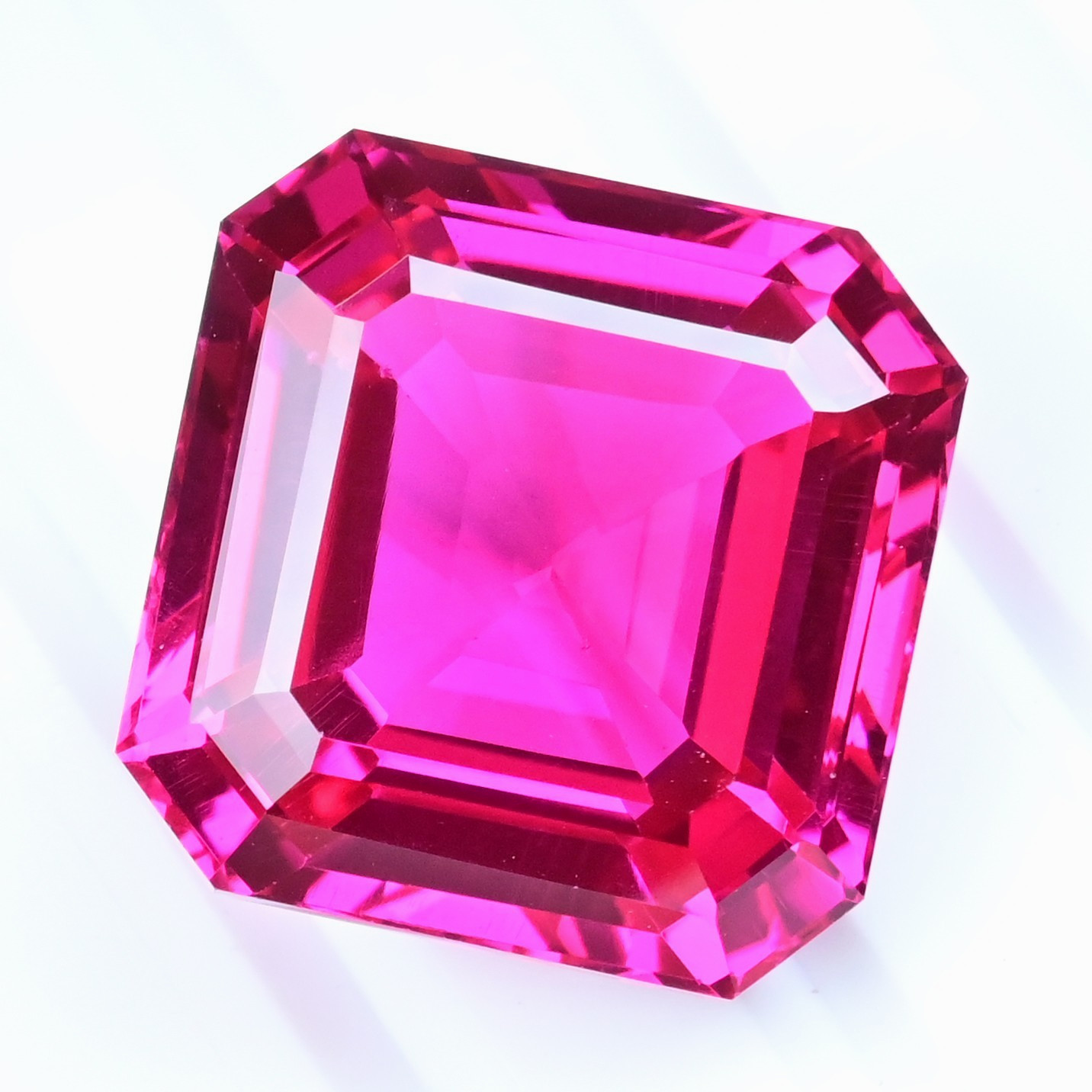 58.85 Ct Flawless Rare Natural Certified Mogok Red-Pink Ruby Octagon Gemstone