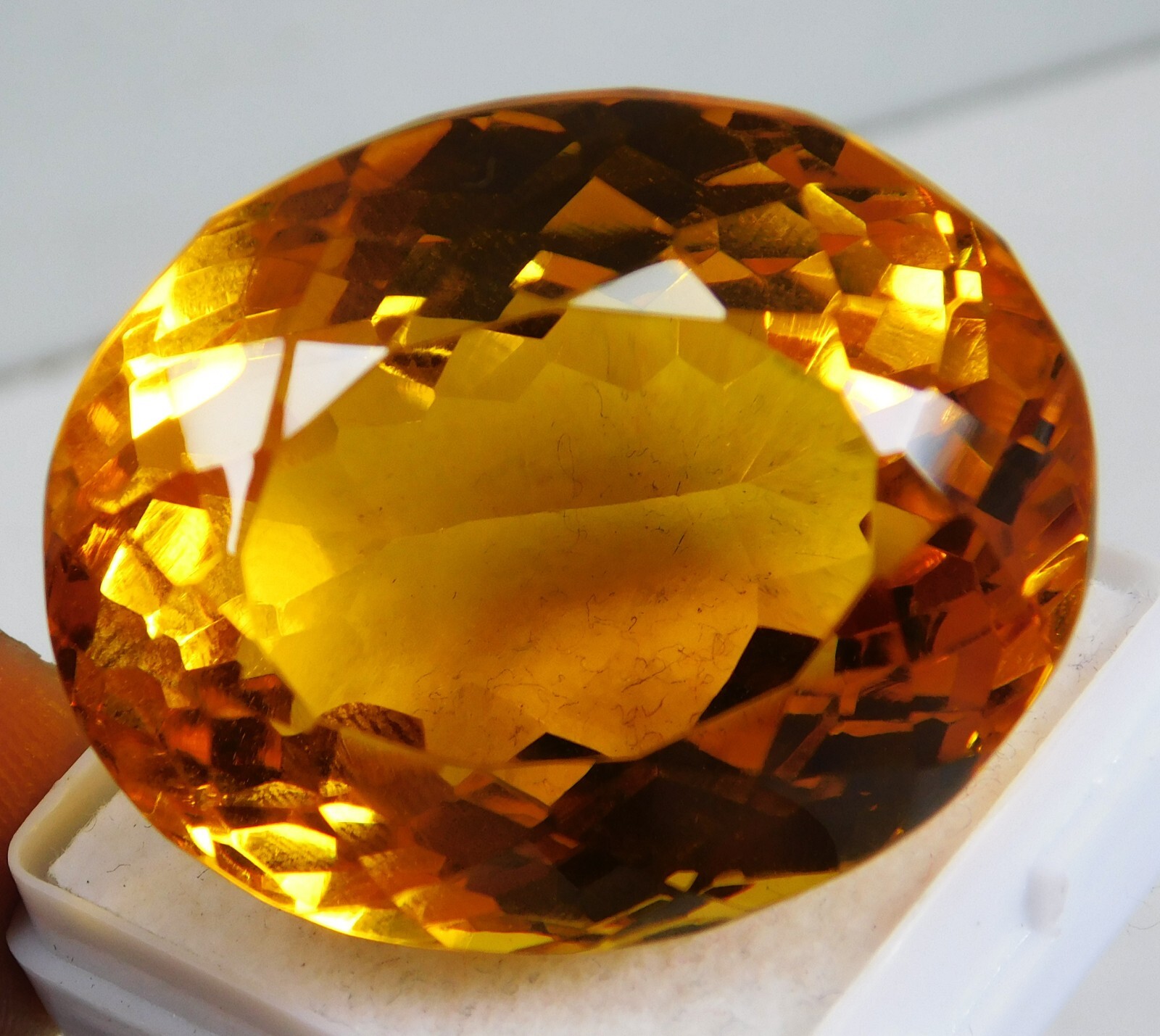 Natural 118.50 Ct Mogok Orange-Yellow Painite Oval Cut Certified Loose Gemstone