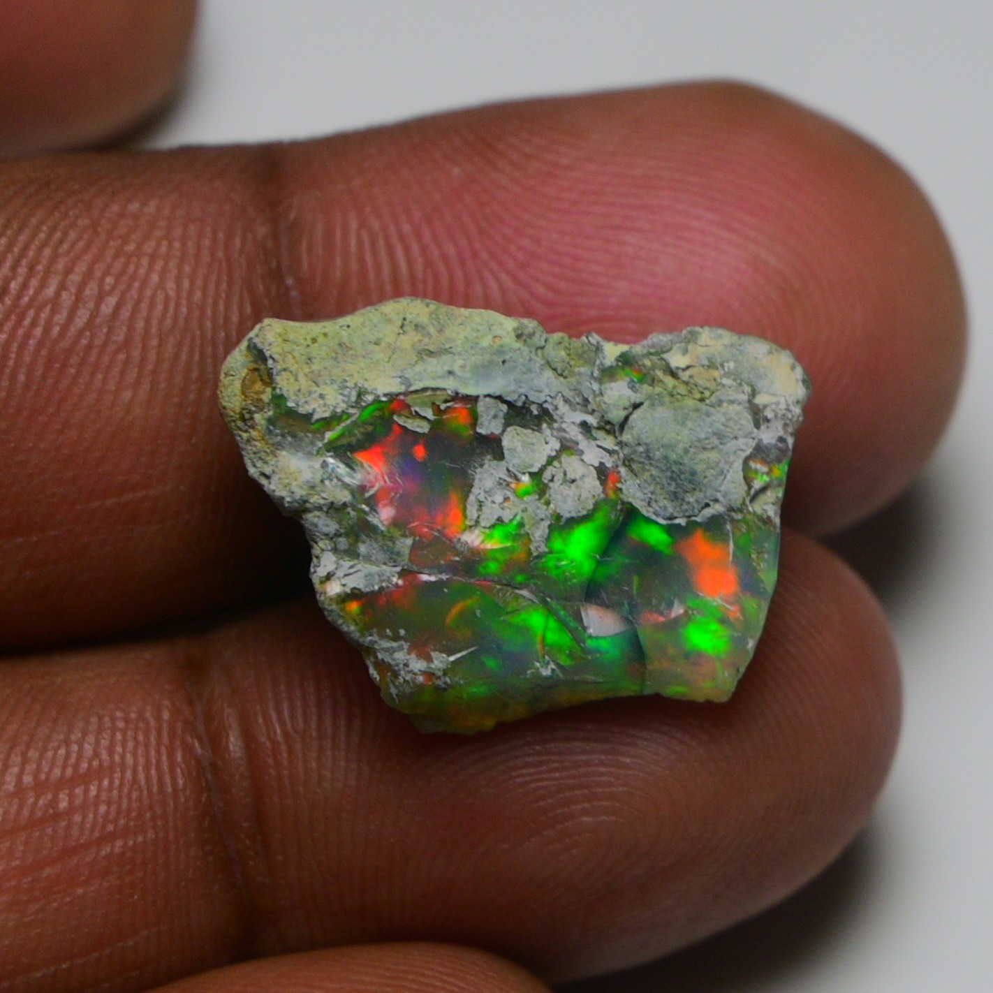Jewelry Grade Black Opal Rough 11.70 Ct, Natural Ethiopian Opal Raw, Fire Opal