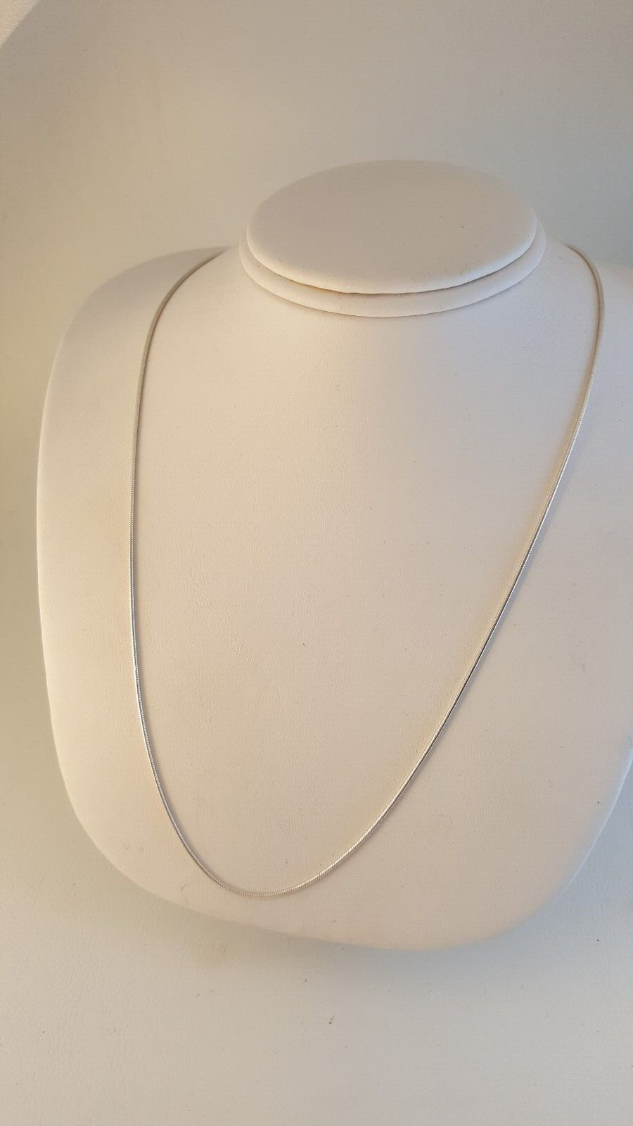 Sterling silver snake chain necklace rope slinky 30″ long Italy Italian lobster