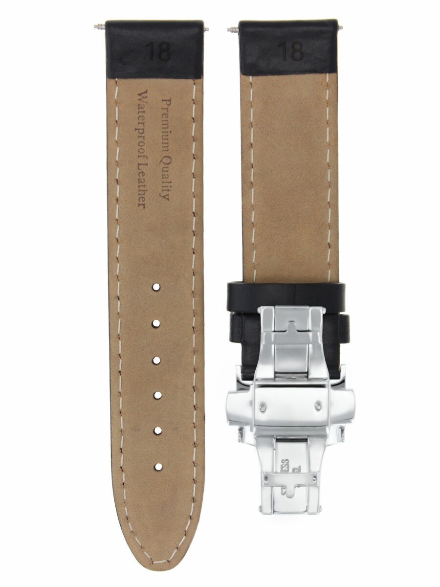 18-19-20-22-24-26MM CLASSIC MENS LEATHER WATCH BAND STRAP FOR BULOVA WATCH CLASP