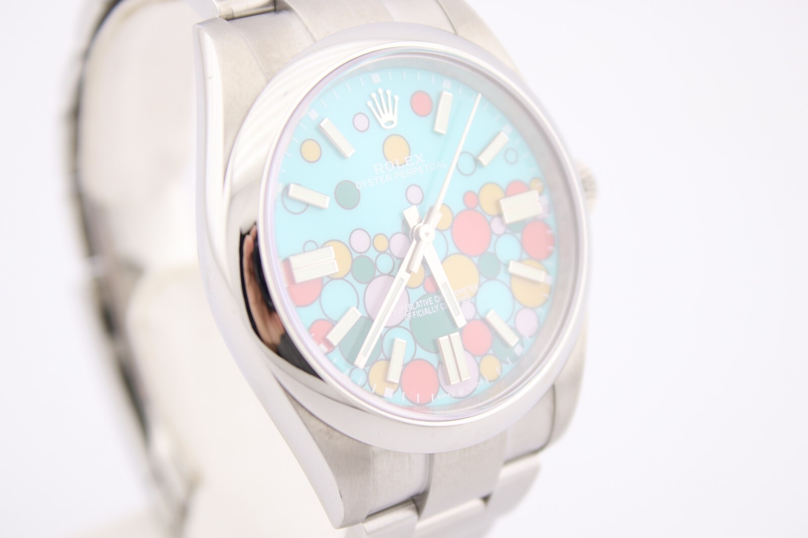 Rolex 124300 Oyster Perpetual 41mm Custom Celebration Dial