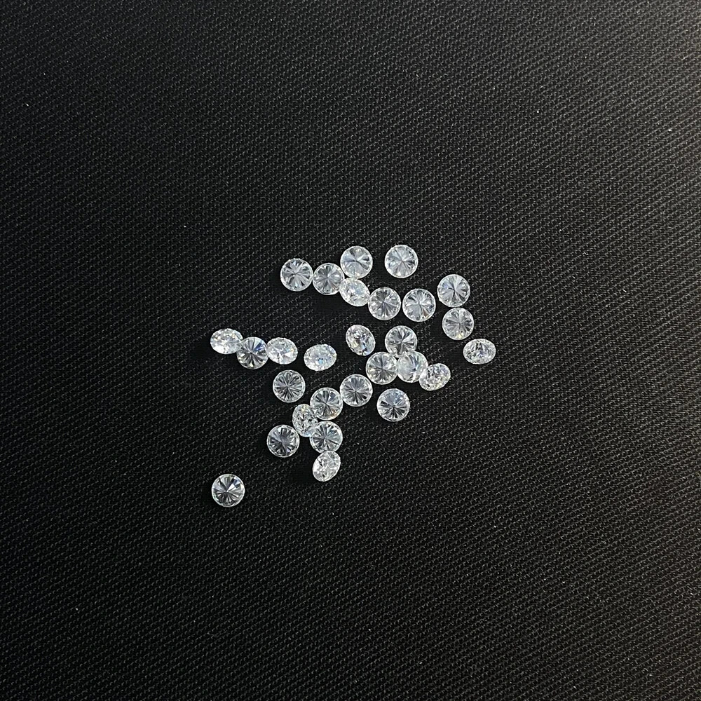 Natural Loose 2 MM Diamond Round 100 Pcs Lot VVS1 Clarity D White Color 0.03 ct.