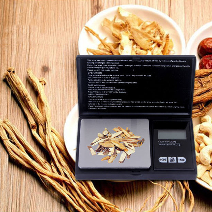 Digital Pocket Scale 0.01 Precision Jewelry Gold Silver Coin Gram 200g x 0.01g