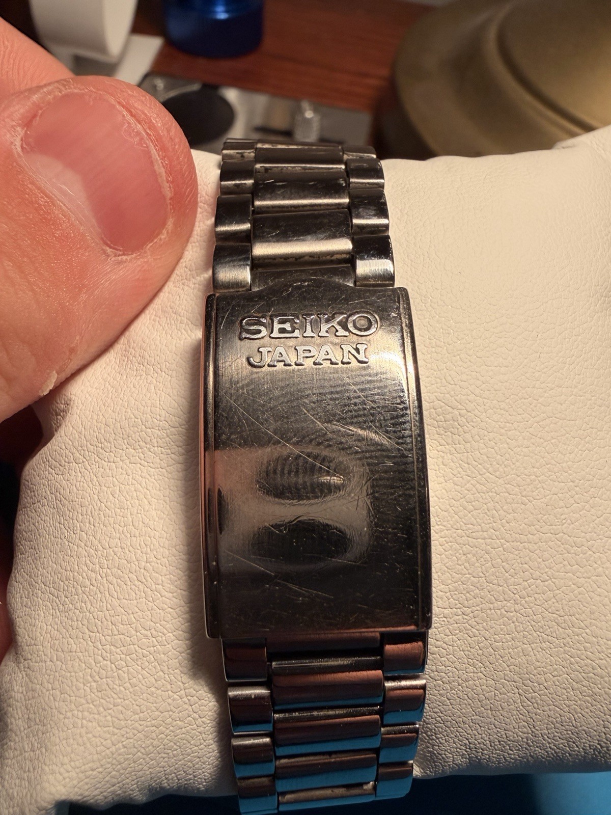 Seiko 5 Automatic Day/Date Red Sunburst Dial Stainless Steel Bracelet Watch