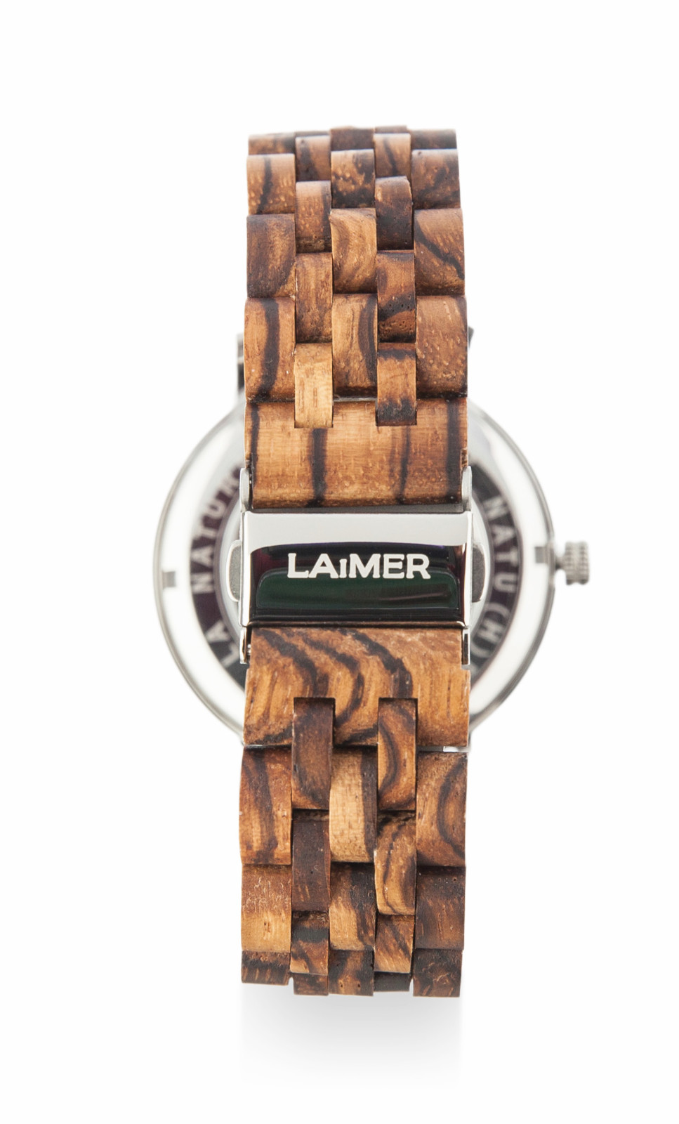 Laimer Wooden Watch Men’s Watch Automatic 0064 Roberto from Zebrano Wooden Men’s Watch