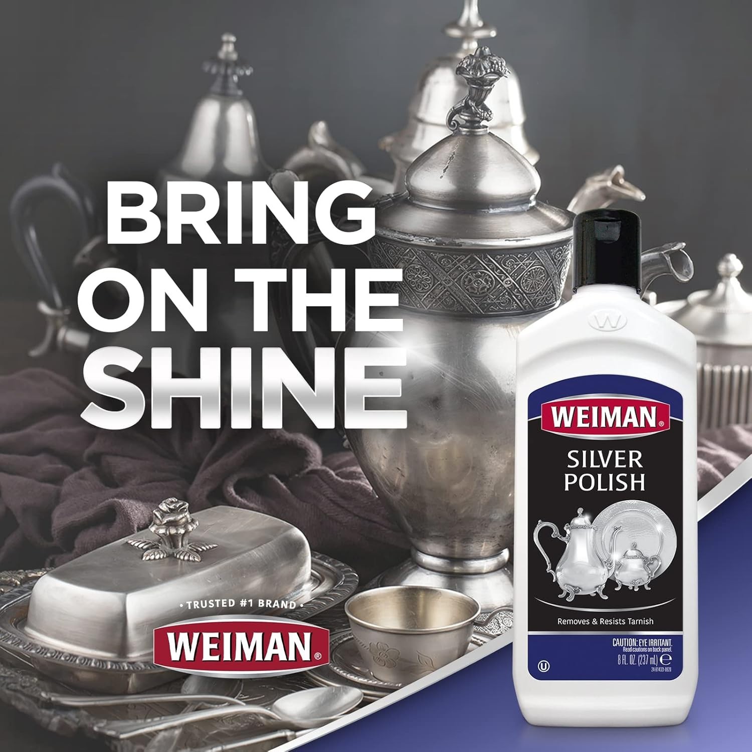 Anti-Tarnish Silver Cleaner: Safely Polish & Restore with Floral Scent – 8 Oz