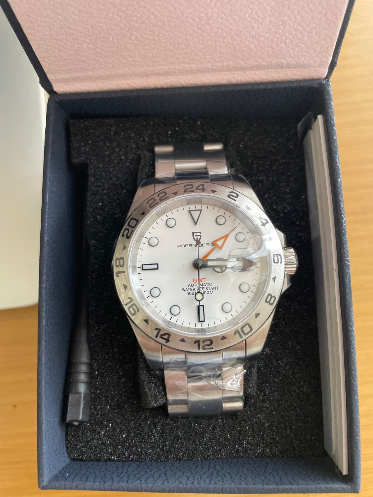 Pagani Design PD-1682 Explorer II 42mm Silver Stainless Steel Men’s Wristwatch
