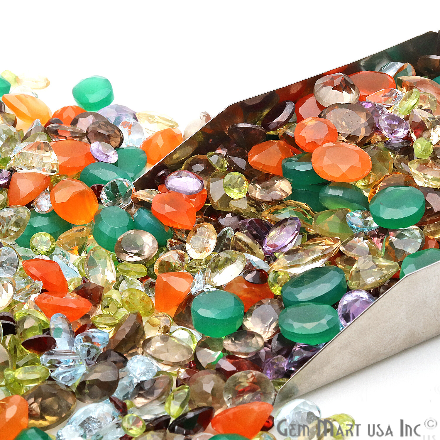 Natural Loose Gemstone Mixed Gems Carat Lot Mix Faceted Cut Semi Precious Stone