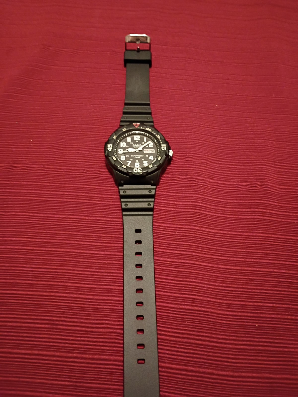 Casio MRW-200H Men’s Quartz Analog Day/Date 100m Black Resin Strap Arabic